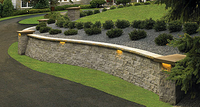 This picture is a concrete retaining wall in  Killeen, TX